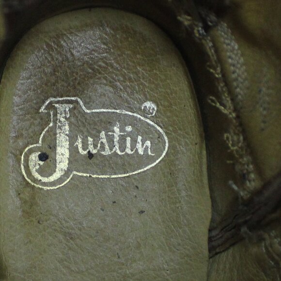 Justin Chestnut Marbled Deer Lite Women's Boots Size 7 (As-is) - Picture 10 of 11